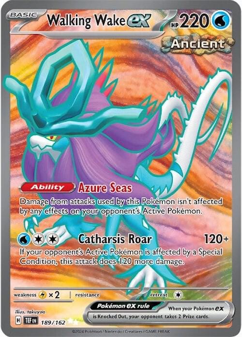 Pokemon Walking Wake ex 189/162 Temporal Forces