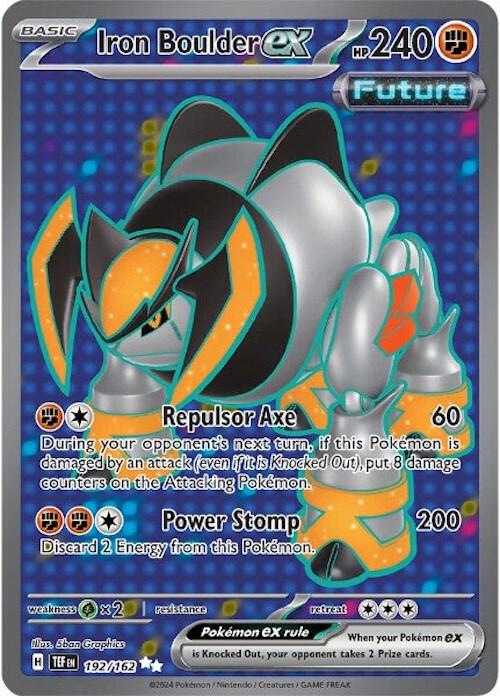 Pokemon Iron Boulder ex 192/162 Temporal Forces