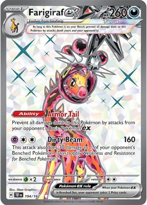 Pokemon Farigiraf ex 194/162 Temporal Forces