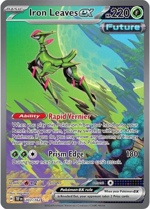 Pokemon Iron Leaves ex 203/162 Temporal Forces