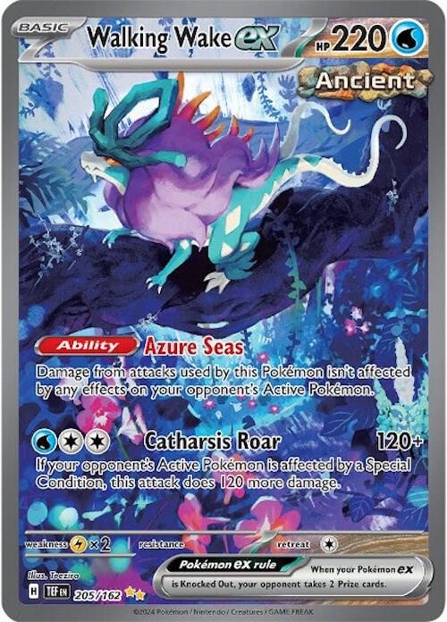 Pokemon Walking Wake ex 205/162 Temporal Forces