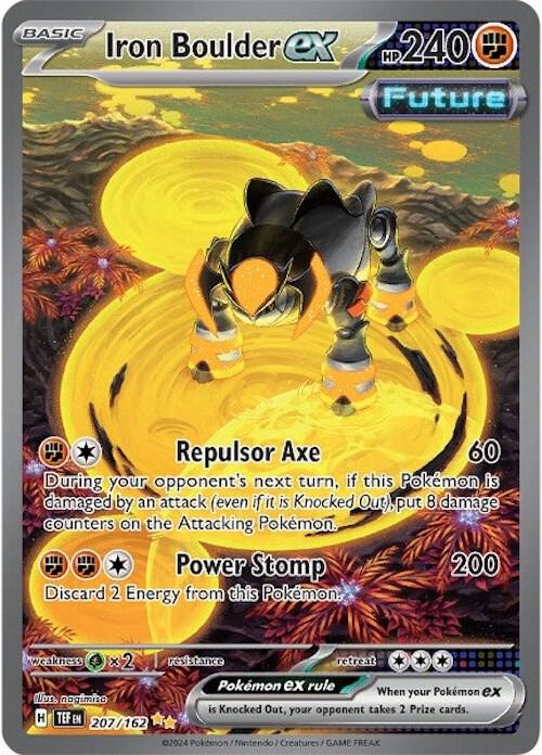 Pokemon Iron Boulder ex 207/162 Temporal Forces