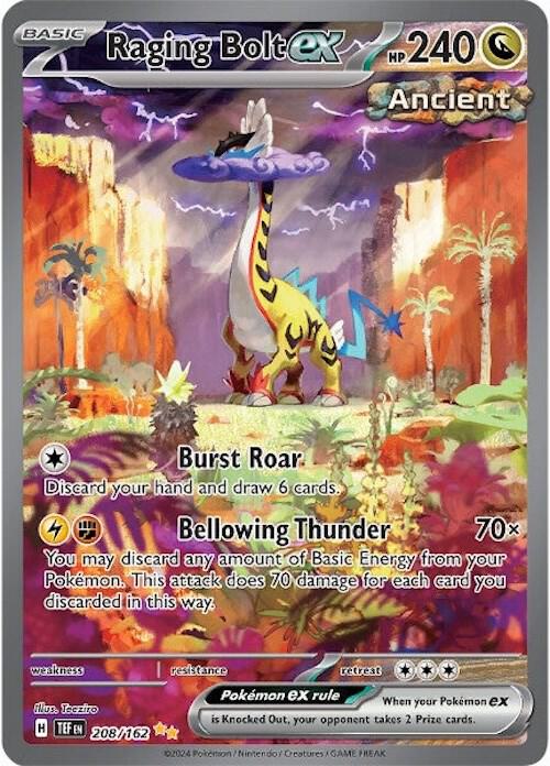 Pokemon Raging Bolt ex 208/162 Temporal Forces