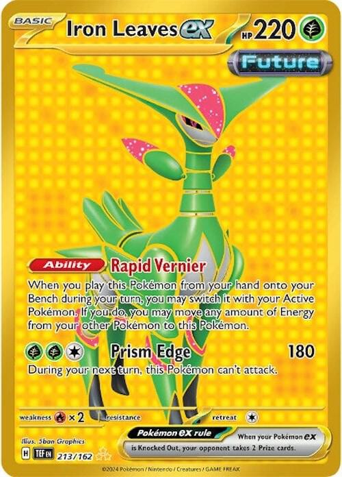 Pokemon Iron Leaves ex 213/162 Temporal Forces