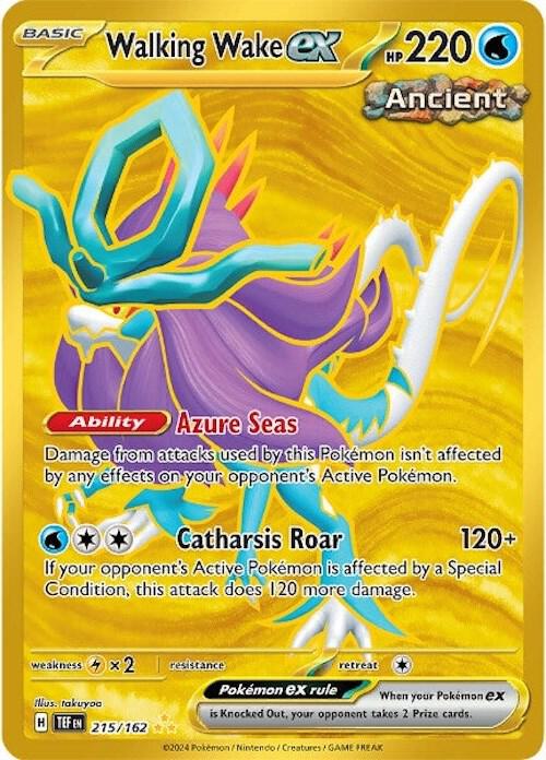 Pokemon Walking Wake ex 215/162 Temporal Forces