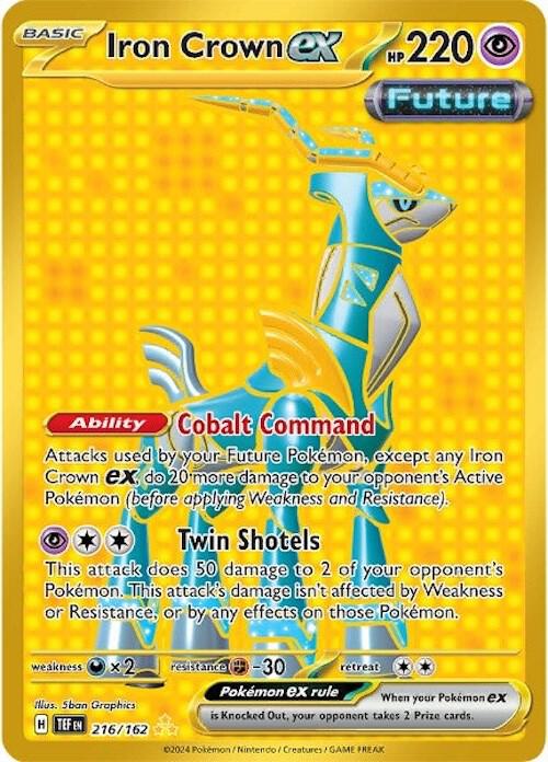 Pokemon Iron Crown ex 216/162 Temporal Forces