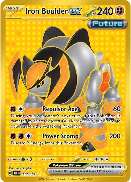 Pokemon Iron Boulder ex 217/162 Temporal Forces