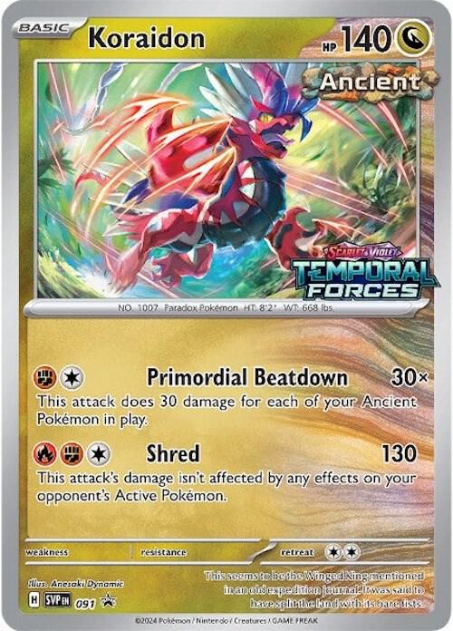 Pokemon Koraidon 91 SVP Black Star Promos