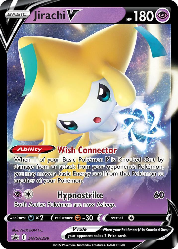 Pokemon Jirachi V SWSH299 SWSH Black Star Promos