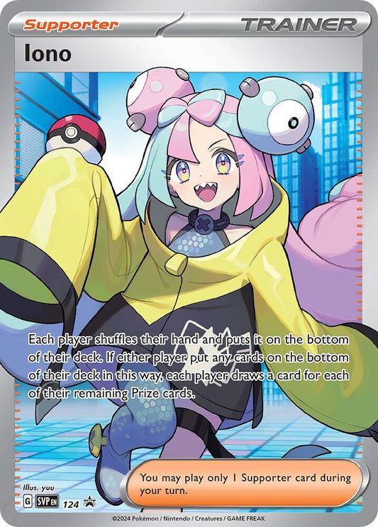 Pokemon Iono 124 SVP Black Star Promos