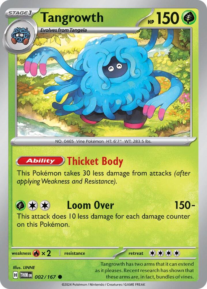 Pokemon Tangrowth 2/167 Twilight Masquerade