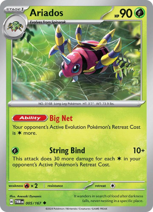 Pokemon Ariados 5/167 Twilight Masquerade