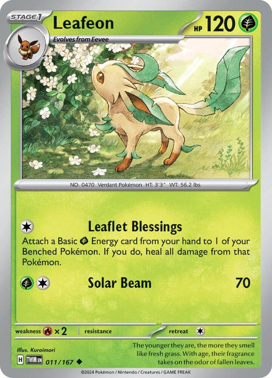 Pokemon Leafeon 11/167 Twilight Masquerade
