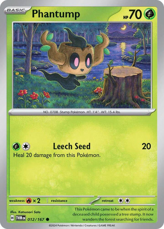Pokemon Phantump 12/167 Twilight Masquerade