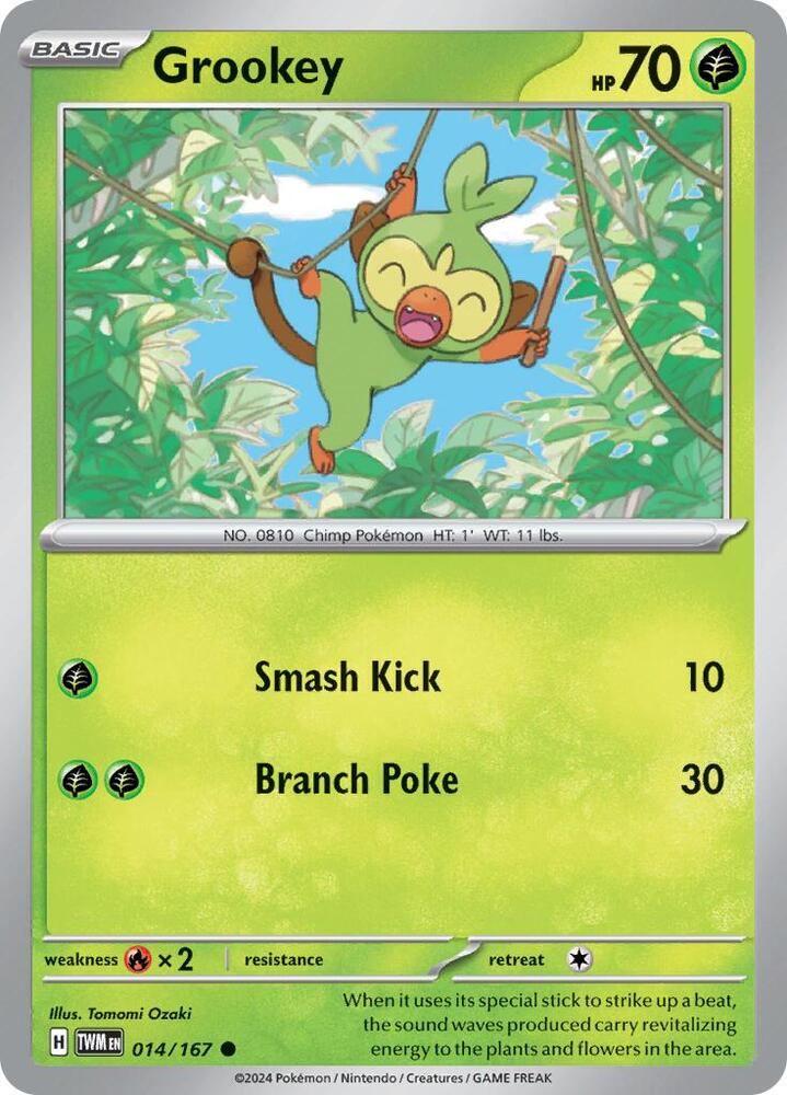 Pokemon Grookey 14/167 Twilight Masquerade