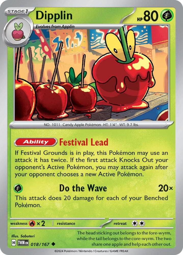 Pokemon Dipplin 18/167 Twilight Masquerade