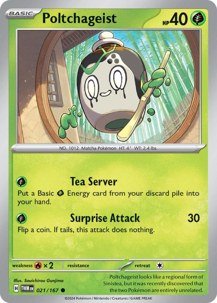 Pokemon Poltchageist 21/167 Twilight Masquerade
