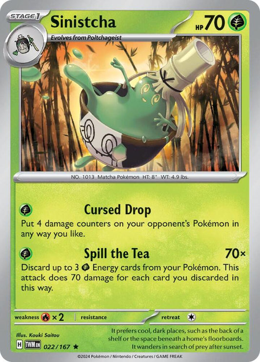 Pokemon Sinistcha 22/167 Twilight Masquerade