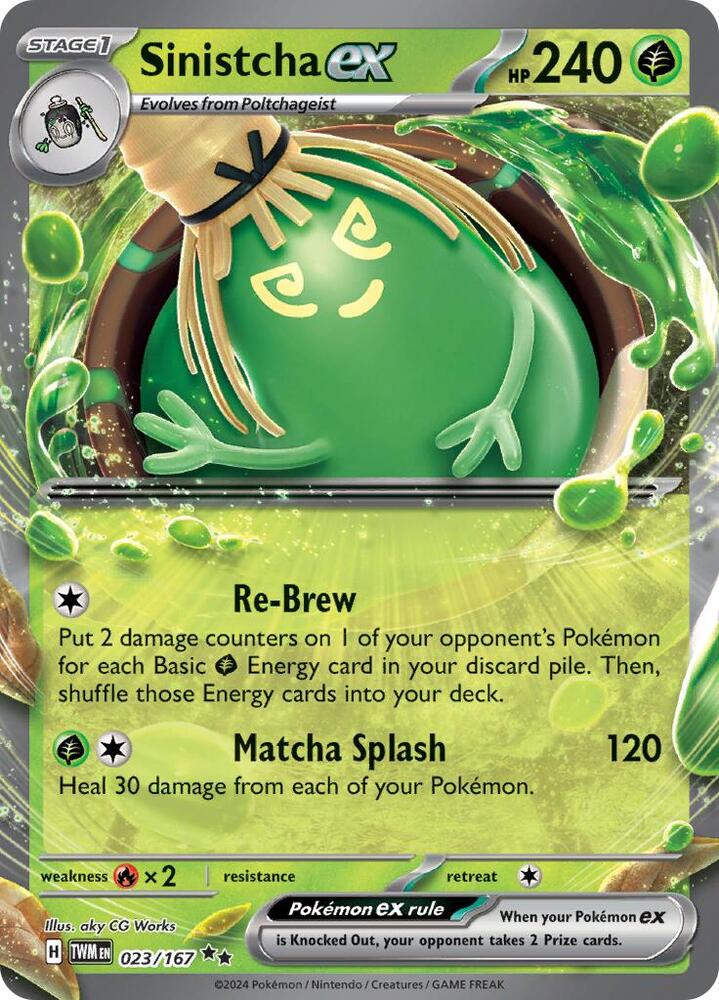 Pokemon Sinistcha ex 23/167 Twilight Masquerade