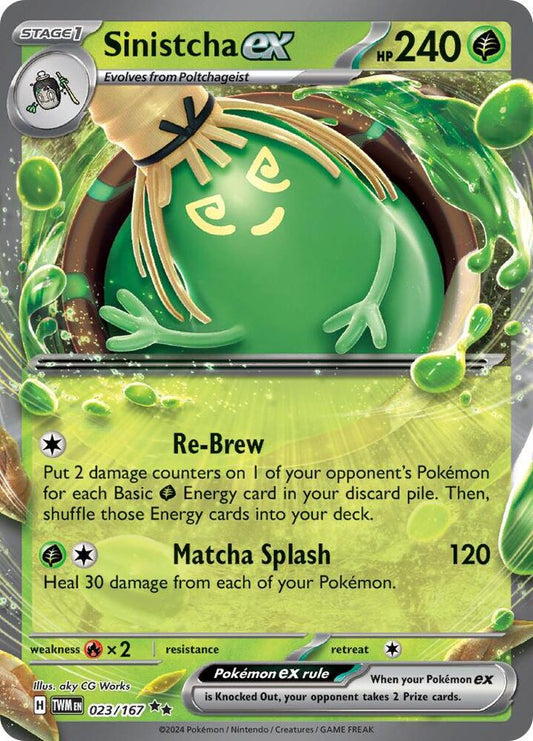 Pokemon Sinistcha ex 23/167 Twilight Masquerade