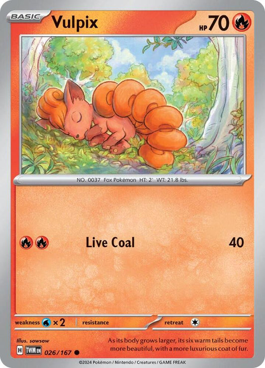 Pokemon Vulpix 26/167 Twilight Masquerade