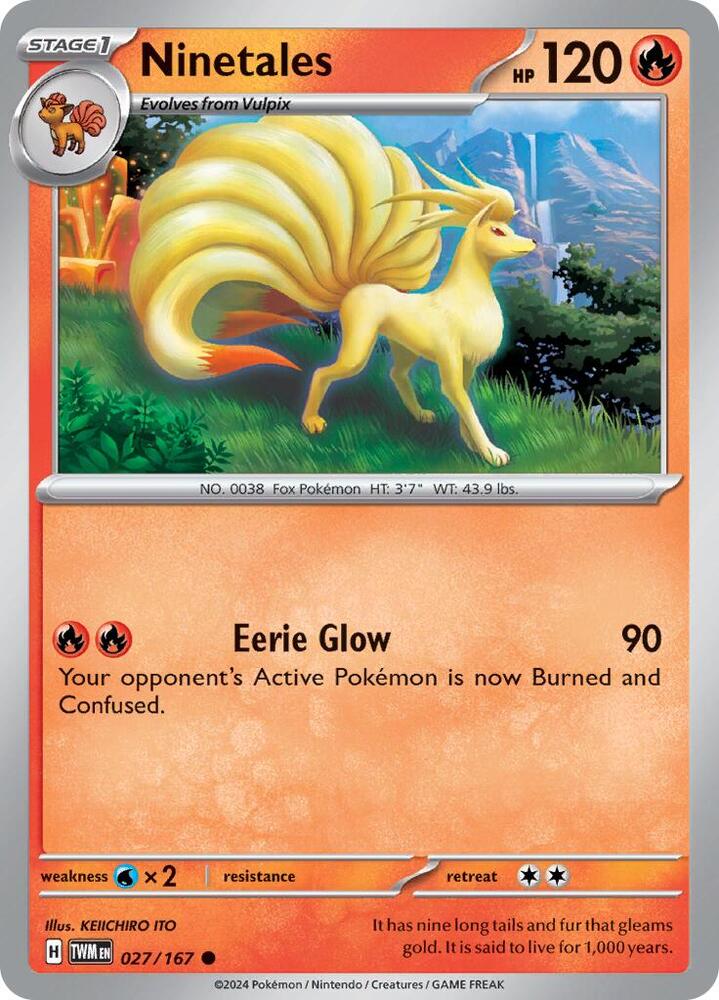 Pokemon Ninetales 27/167 Twilight Masquerade