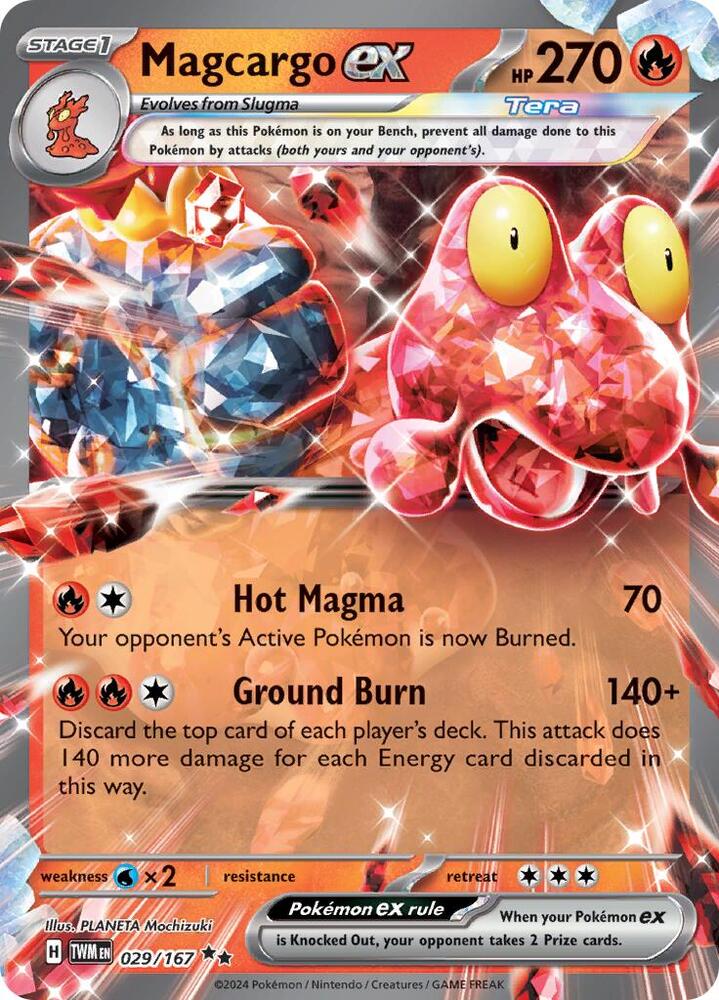 Pokemon Magcargo ex 29/167 Twilight Masquerade