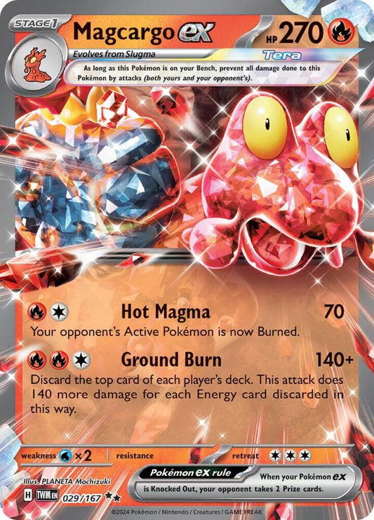 Pokemon Magcargo ex 29/167 Twilight Masquerade