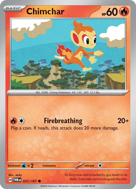 Pokemon Chimchar 31/167 Twilight Masquerade
