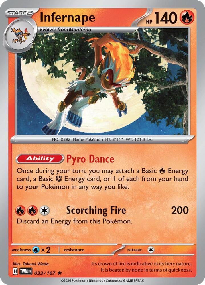 Pokemon Infernape 33/167 Twilight Masquerade