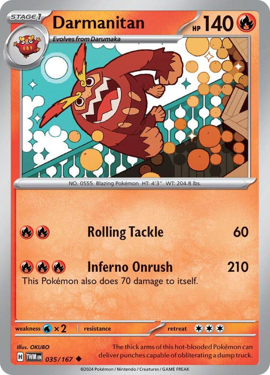 Pokemon Darmanitan 35/167 Twilight Masquerade