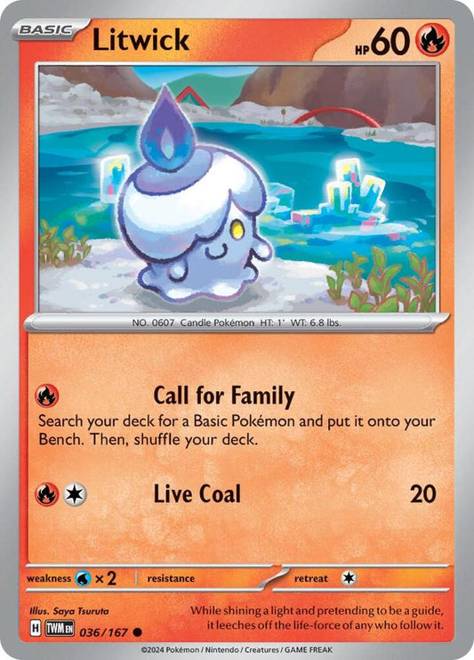 Pokemon Litwick 36/167 Twilight Masquerade