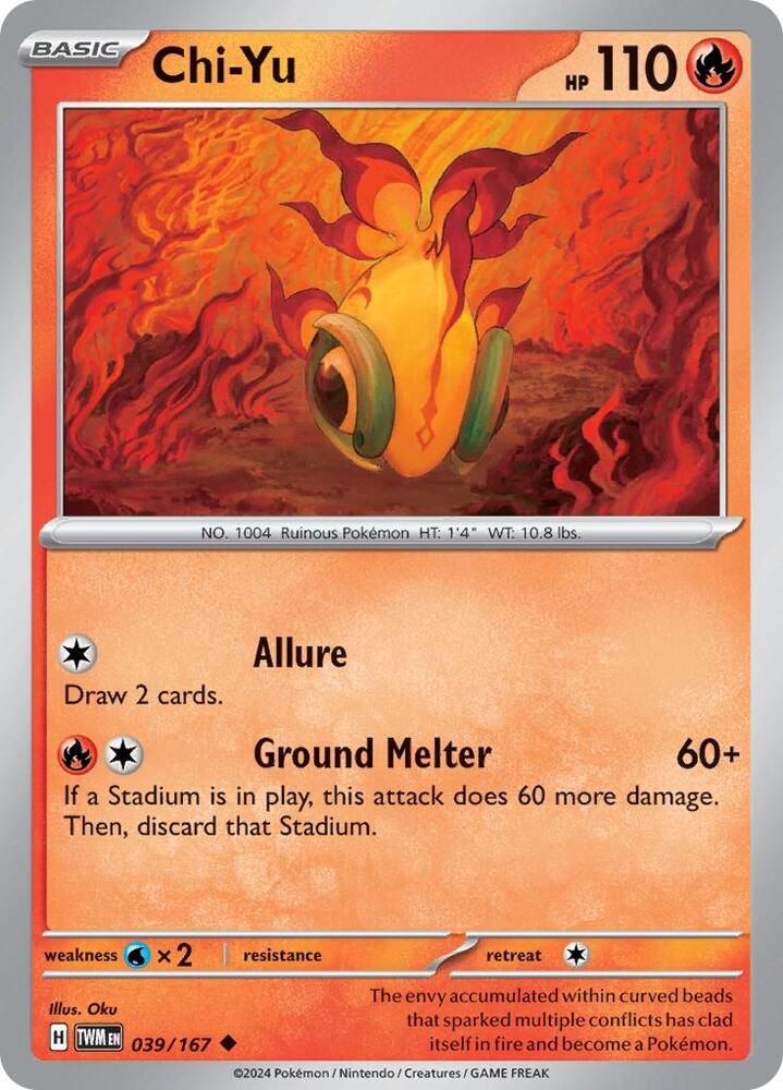 Pokemon Chi-Yu 39/167 Twilight Masquerade