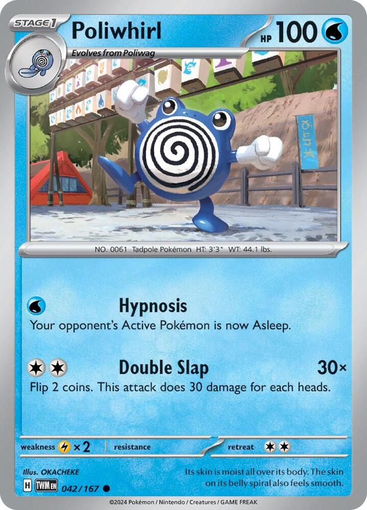 Pokemon Poliwhirl 42/167 Twilight Masquerade