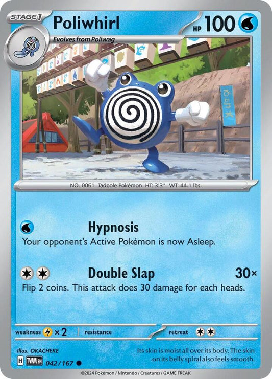Pokemon Poliwhirl 42/167 Twilight Masquerade
