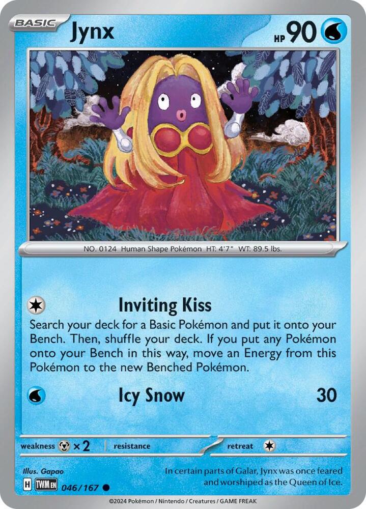 Pokemon Jynx 46/167 Twilight Masquerade