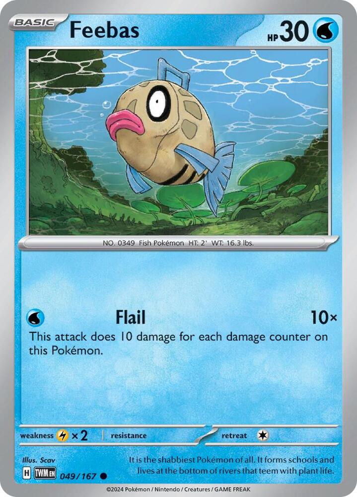 Pokemon Feebas 49/167 Twilight Masquerade
