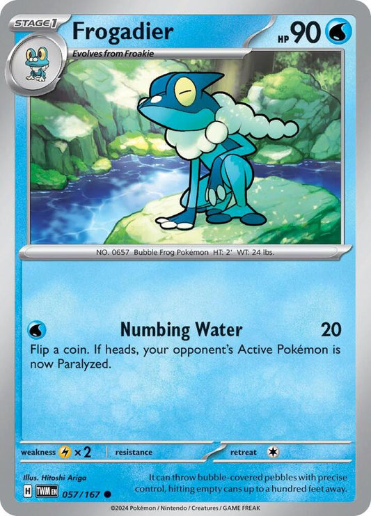 Pokemon Frogadier 57/167 Twilight Masquerade