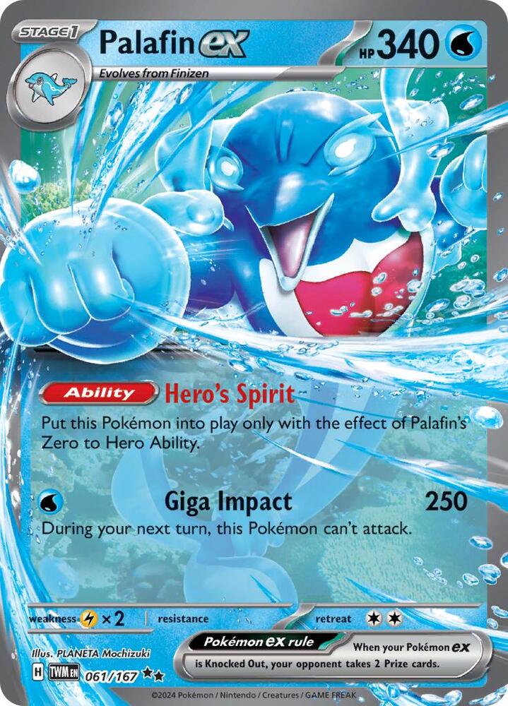 Pokemon Palafin ex 61/167 Twilight Masquerade