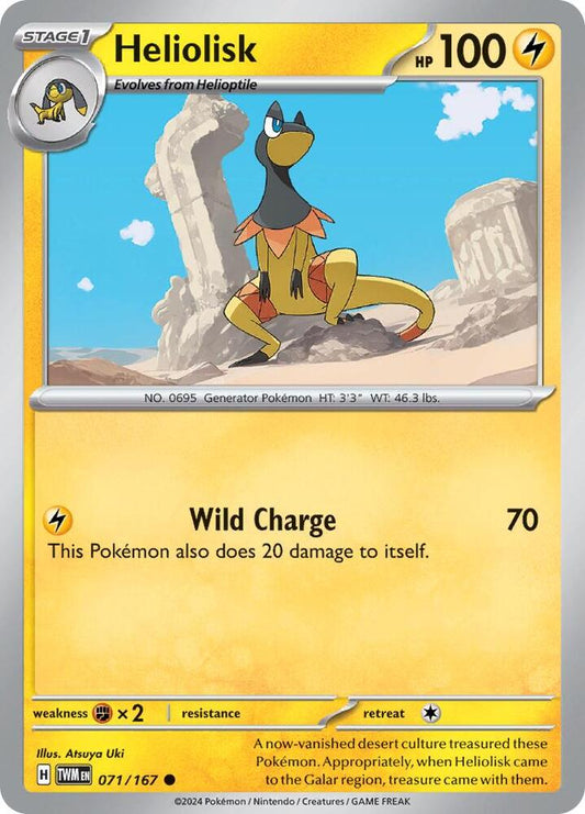 Pokemon Heliolisk 71/167 Twilight Masquerade