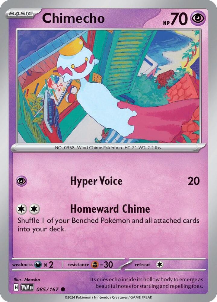 Pokemon Chimecho 85/167 Twilight Masquerade