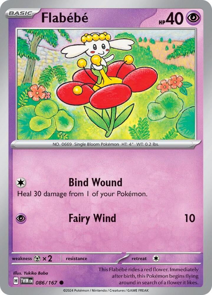 Pokemon Flabébé 86/167 Twilight Masquerade