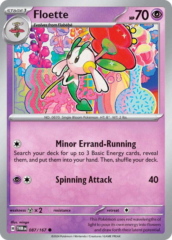 Pokemon Floette 87/167 Twilight Masquerade