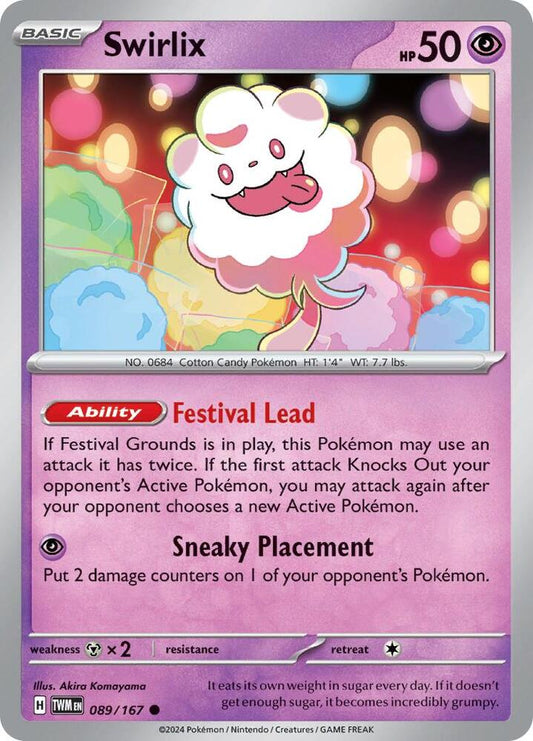 Pokemon Swirlix 89/167 Twilight Masquerade