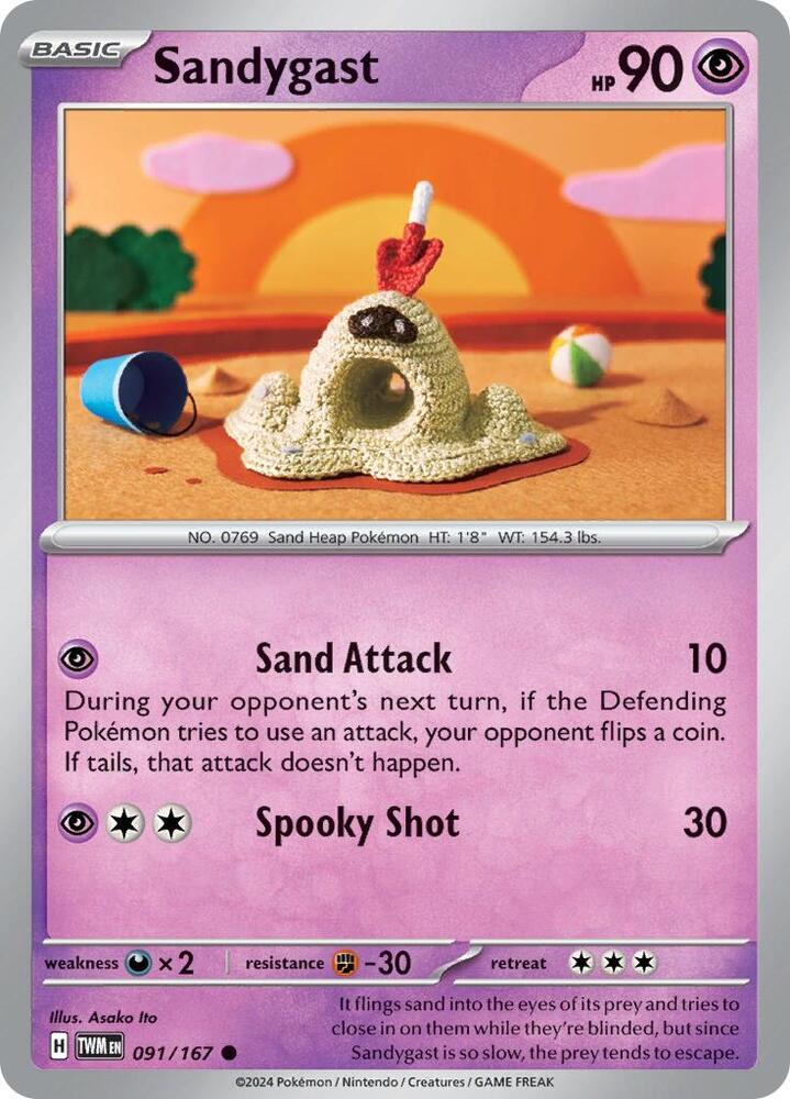 Pokemon Sandygast 91/167 Twilight Masquerade