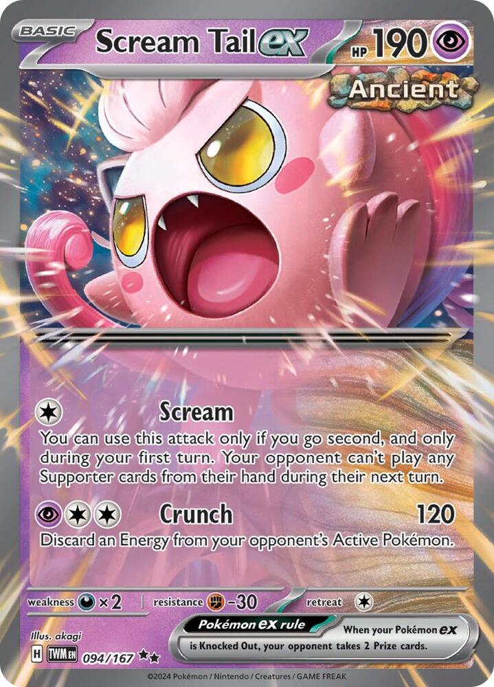 Pokemon Scream Tail ex 94/167 Twilight Masquerade