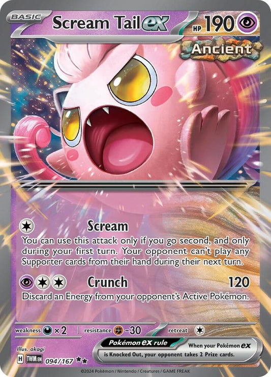 Pokemon Scream Tail ex 94/167 Twilight Masquerade