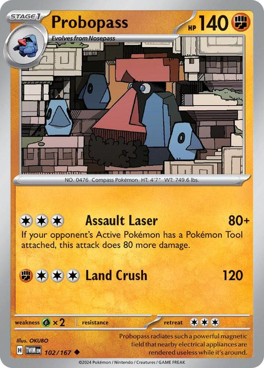 Pokemon Probopass 102/167 Twilight Masquerade