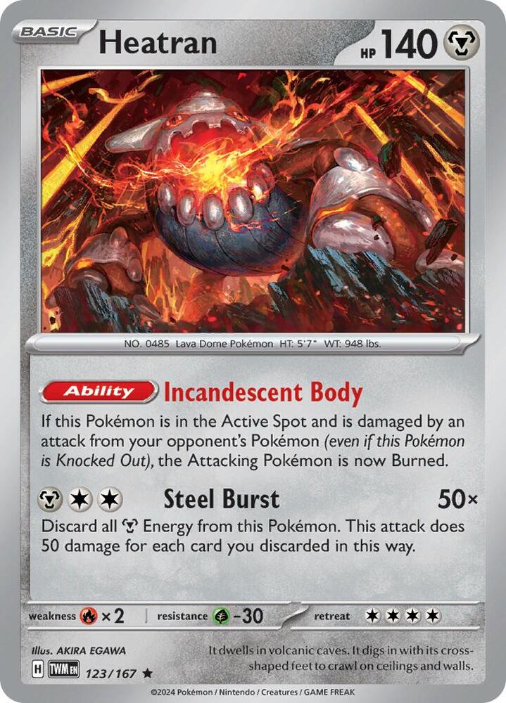 Pokemon Heatran 123/167 Twilight Masquerade