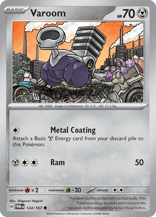 Pokemon Varoom 124/167 Twilight Masquerade